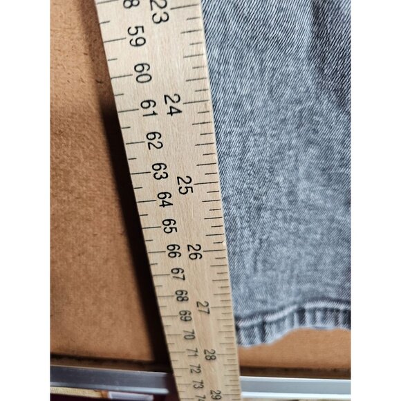H&M Slim Low Waist Gray Denim Button Fly Skinny Leg Jeans Women's Size 32 - Picture 5 of 8